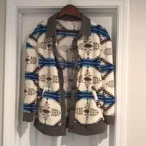 Button Up Aztec Shacket